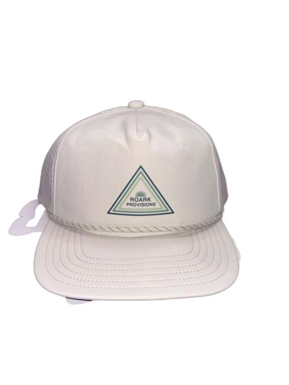 Roark Hytide Perforated Snapback Rope Hat - Bone